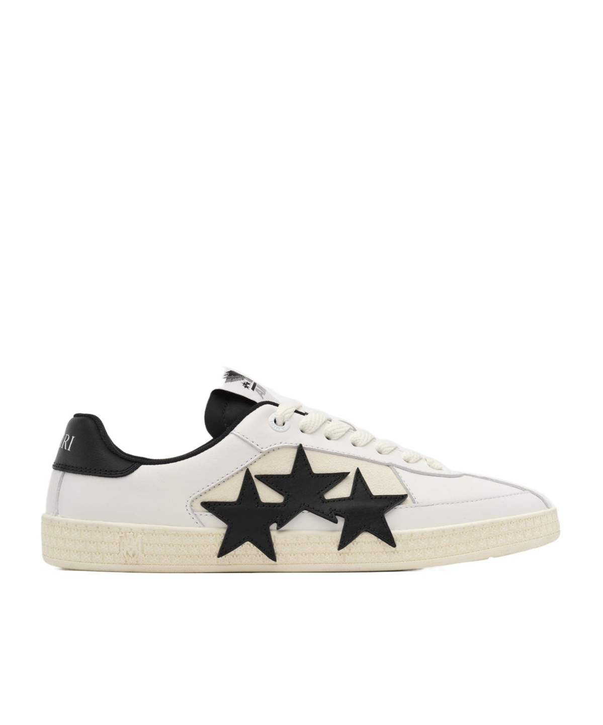 Amiri Pacific Low Top Sneaker With Star Patches In Nude
