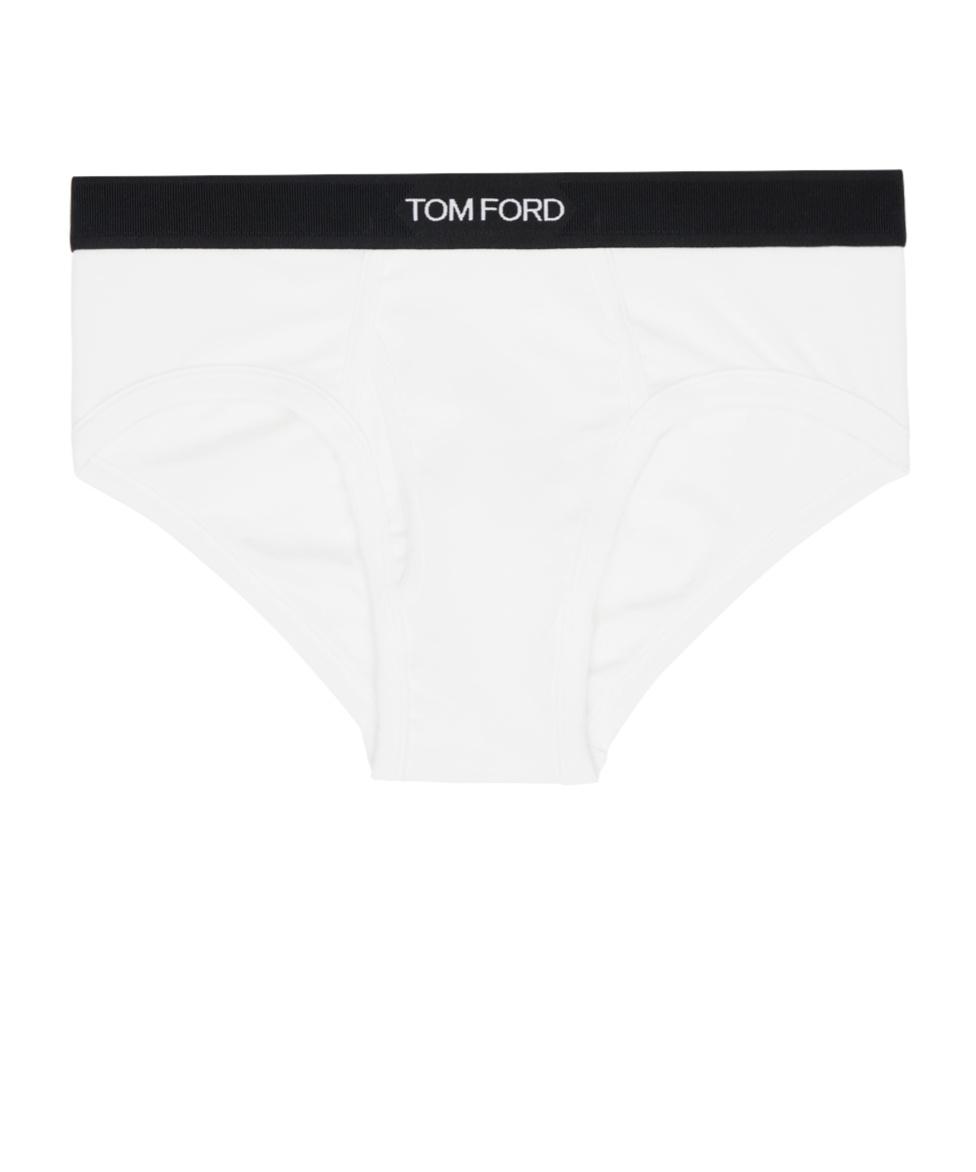 Tom Ford Two-pack Stretch Cotton And Modal-blend Briefs In White