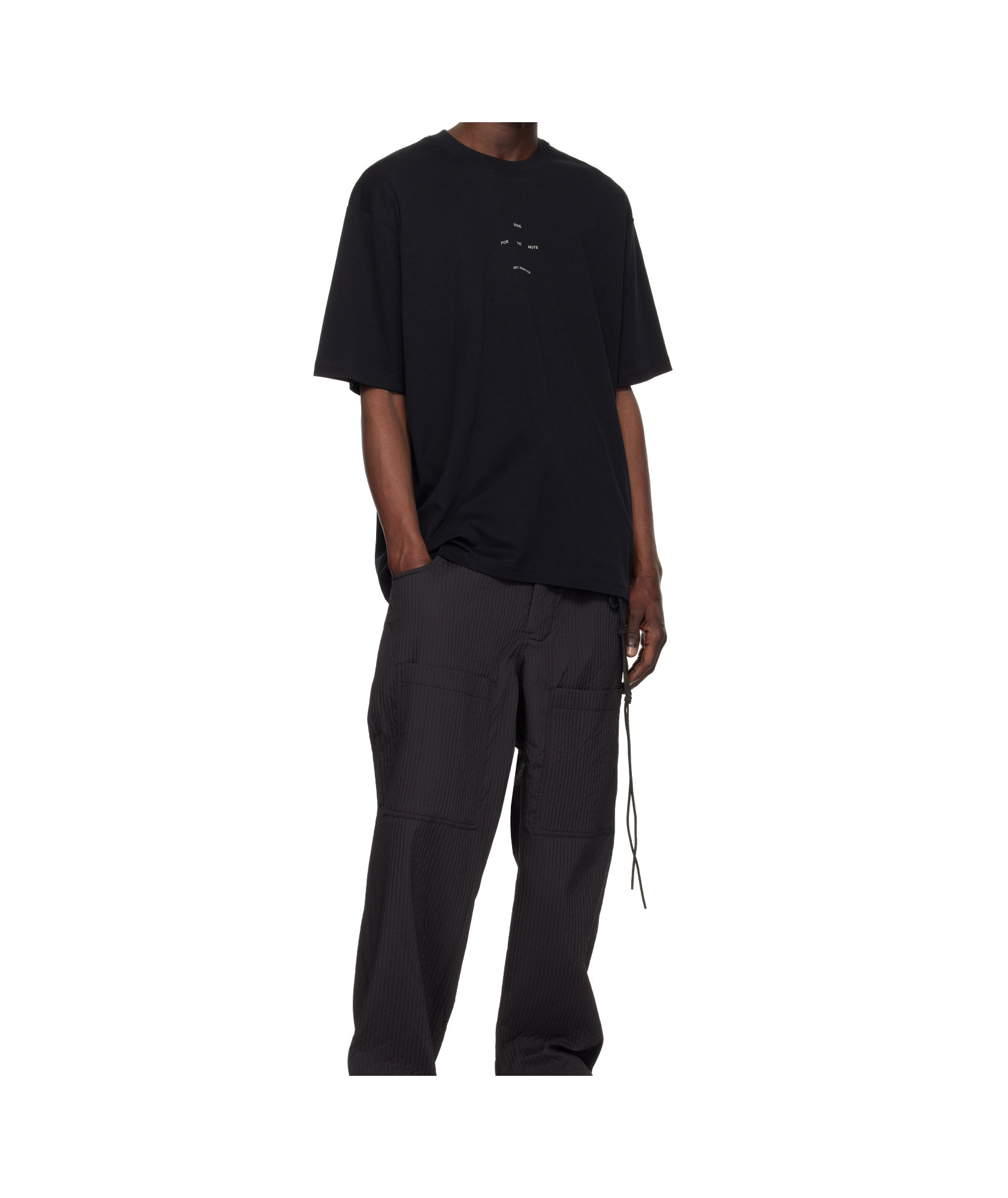 SONG FOR THE MUTE BLACK LOGO OVERSIZED T-SHIRT