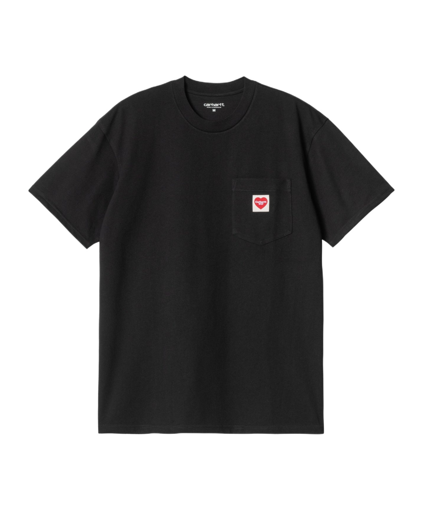 Carhartt Work In Progress Pocket Heart Organic Cotton T-shirt In Black