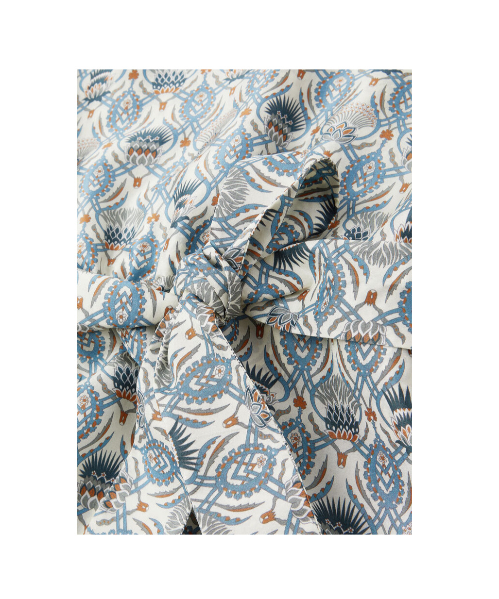 Loro Piana Nadia Belted Printed Silk-satin Jumpsuit In Multi