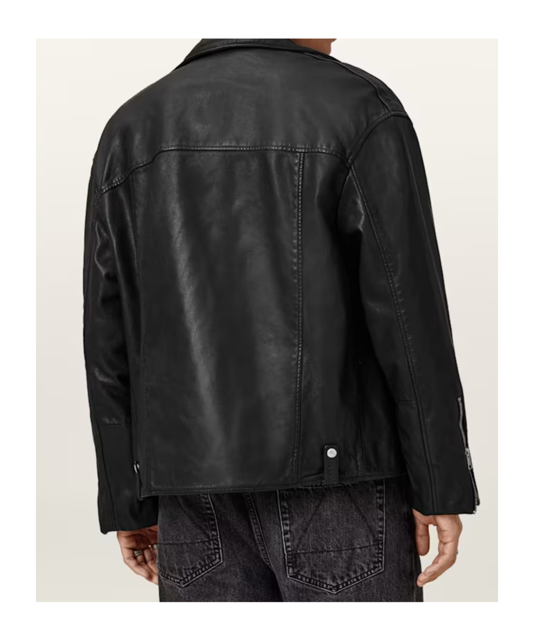 Allsaints Bradford Biker Jacket In Black