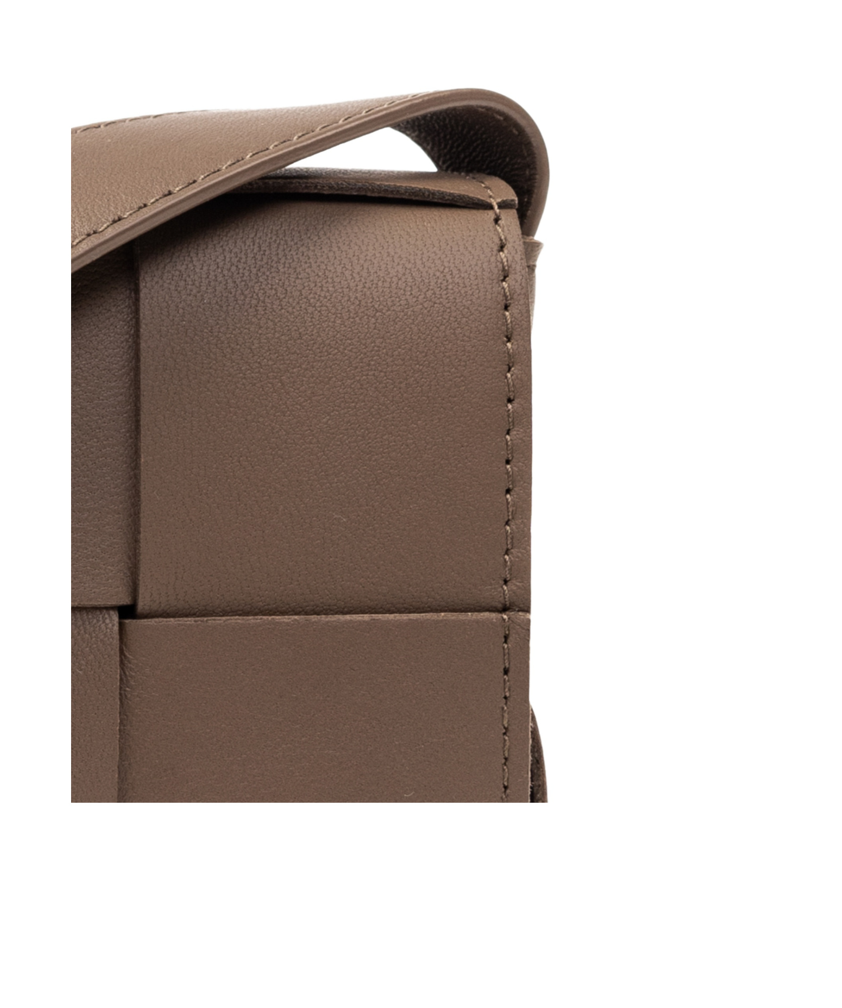 Bottega Veneta Mini Cassette Shoulder Bag In Brown