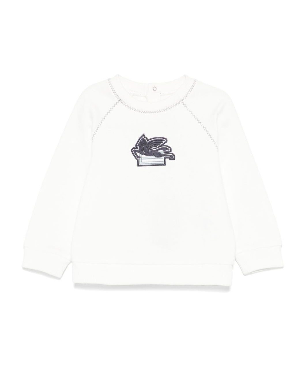 Etro Pegaso-patch Sweatshirt In White