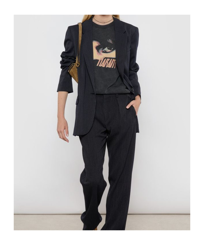 Isabel Marant Long-sleeved Suit Jacket In Black
