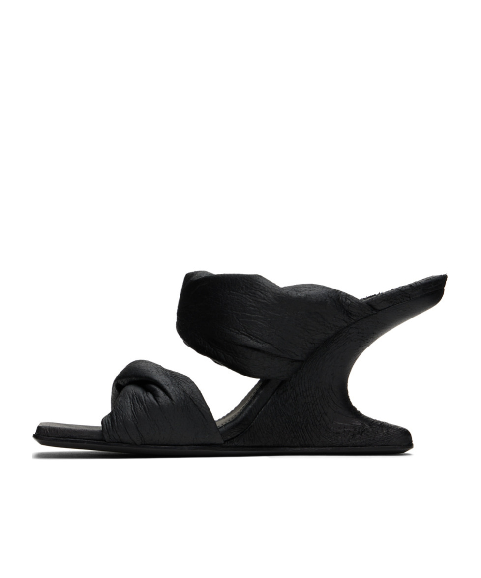 Rick Owens Open-toed High-heeled Sandals In Black