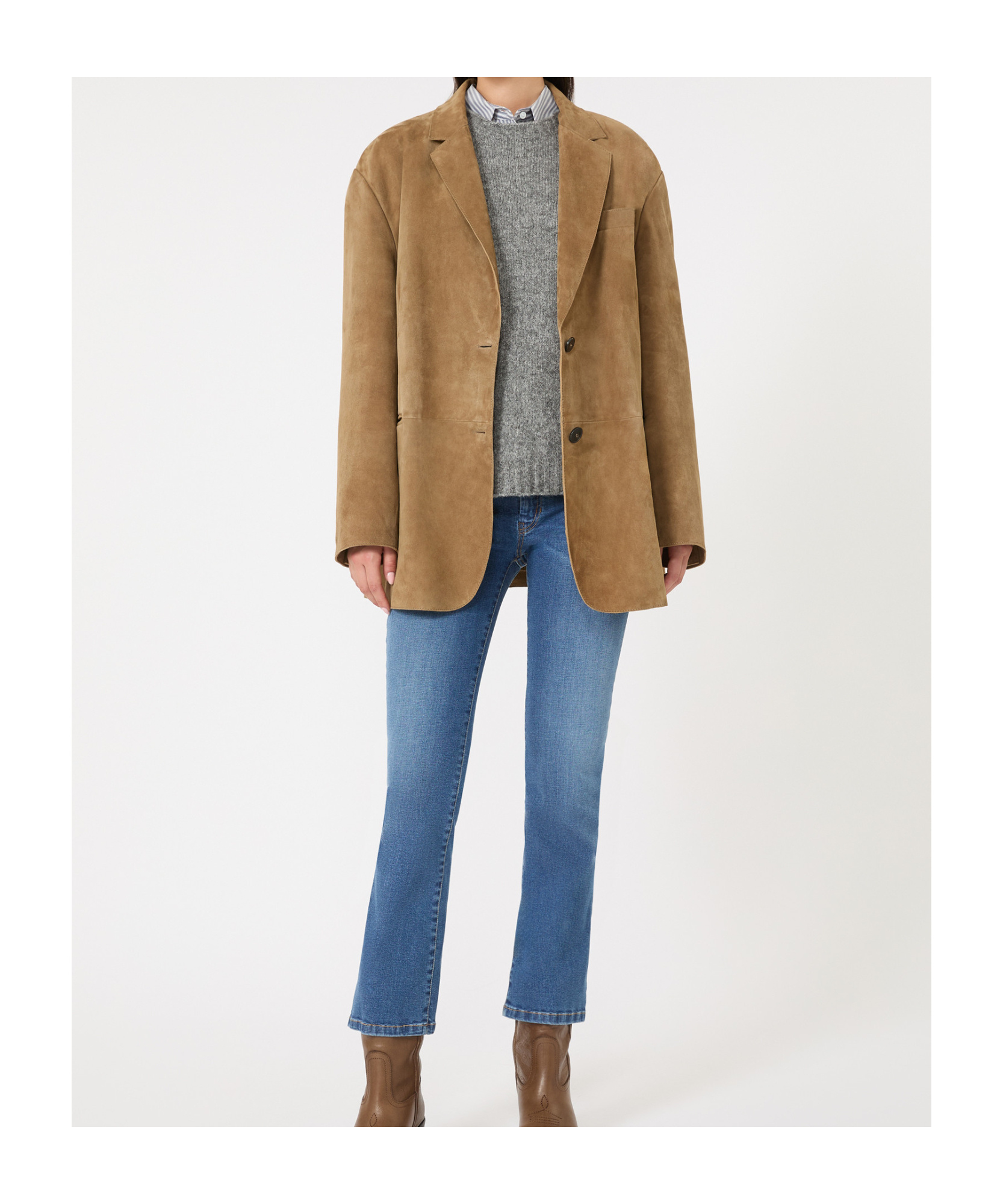 Weekend Max Mara Suede Single-breasted Blazer