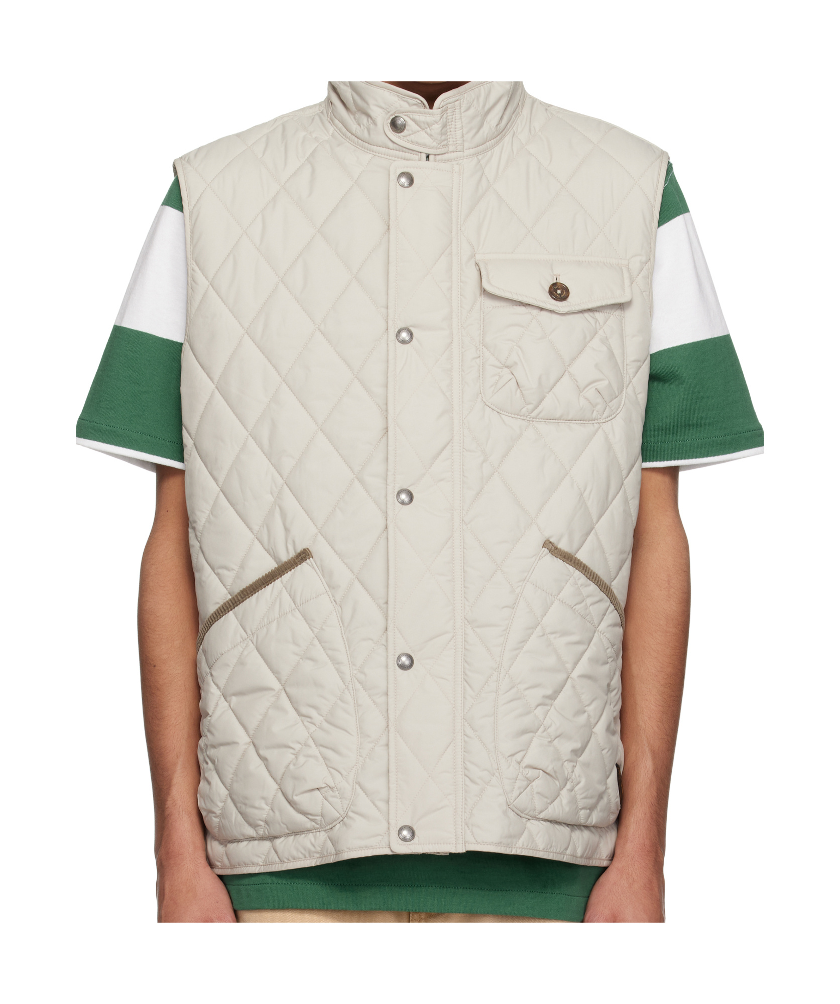 Polo Ralph Lauren Beaton Quilted Utility Vest In White