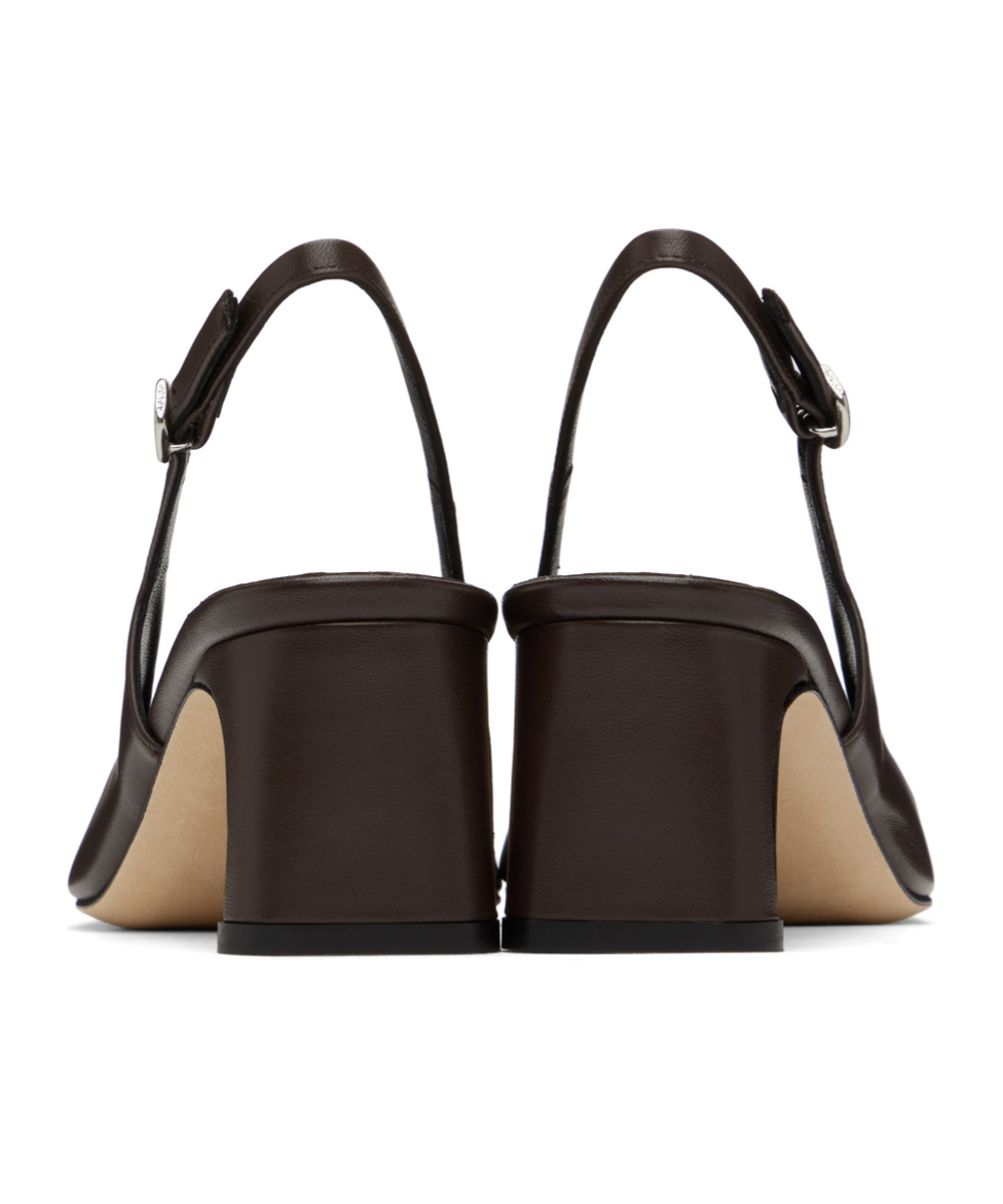 Aeyde Black Valerie Heels In Black