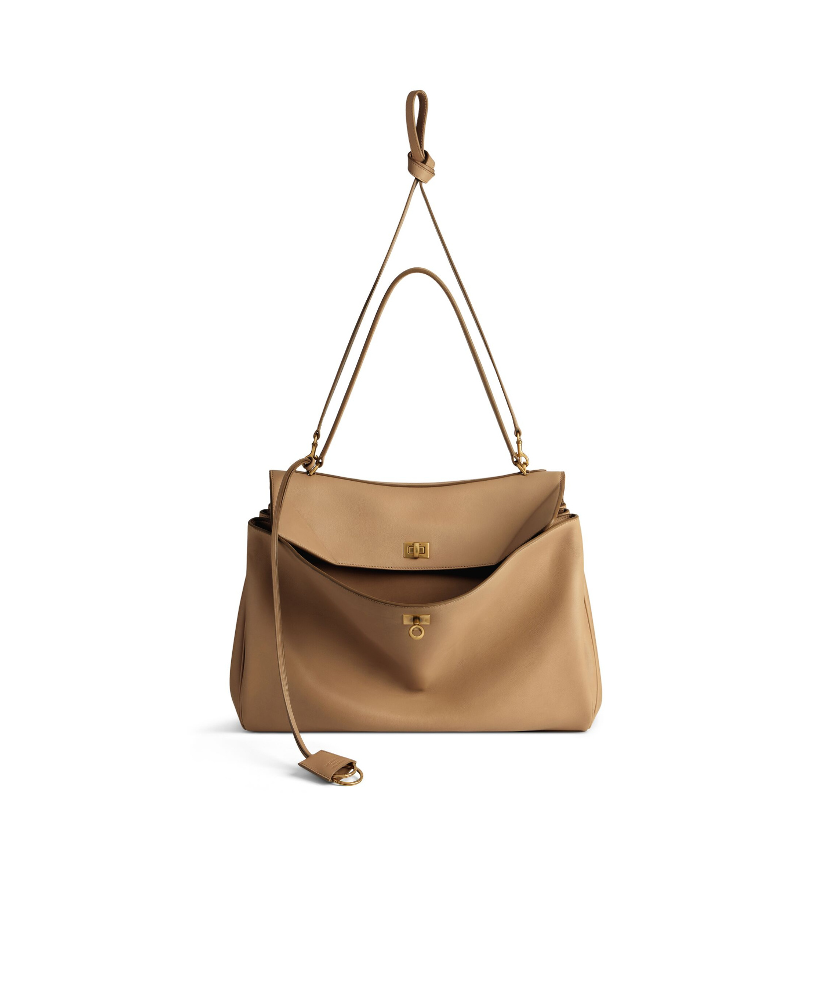 Balenciaga Rodeo Large Handbag In Brown