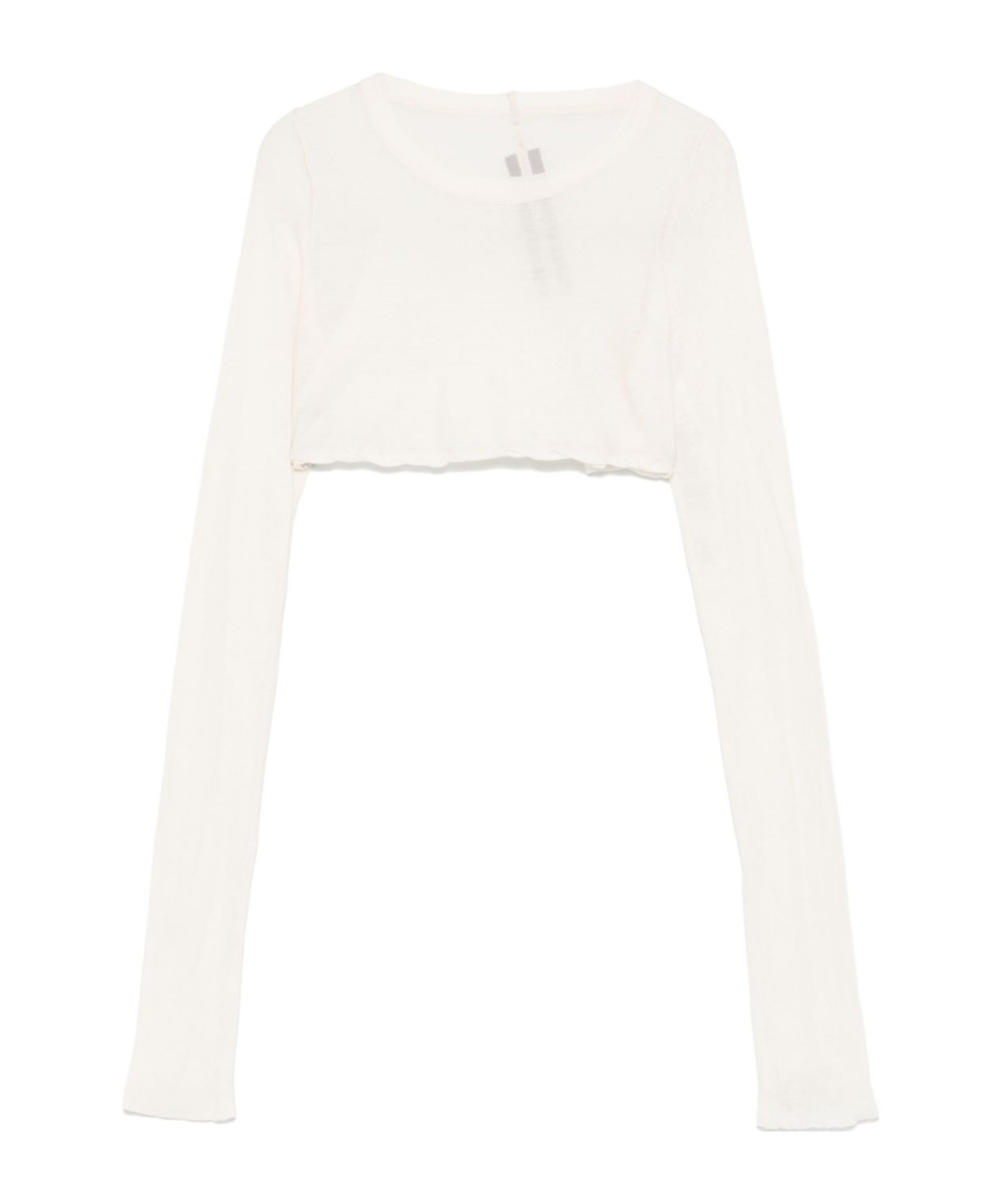 Rick Owens Cropped T-shirt In White
