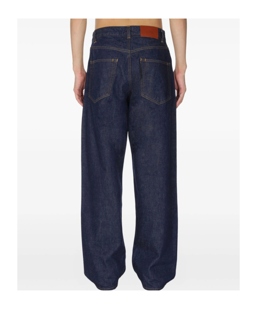 Studio Nicholson Straight-leg Casual Pants In Blue
