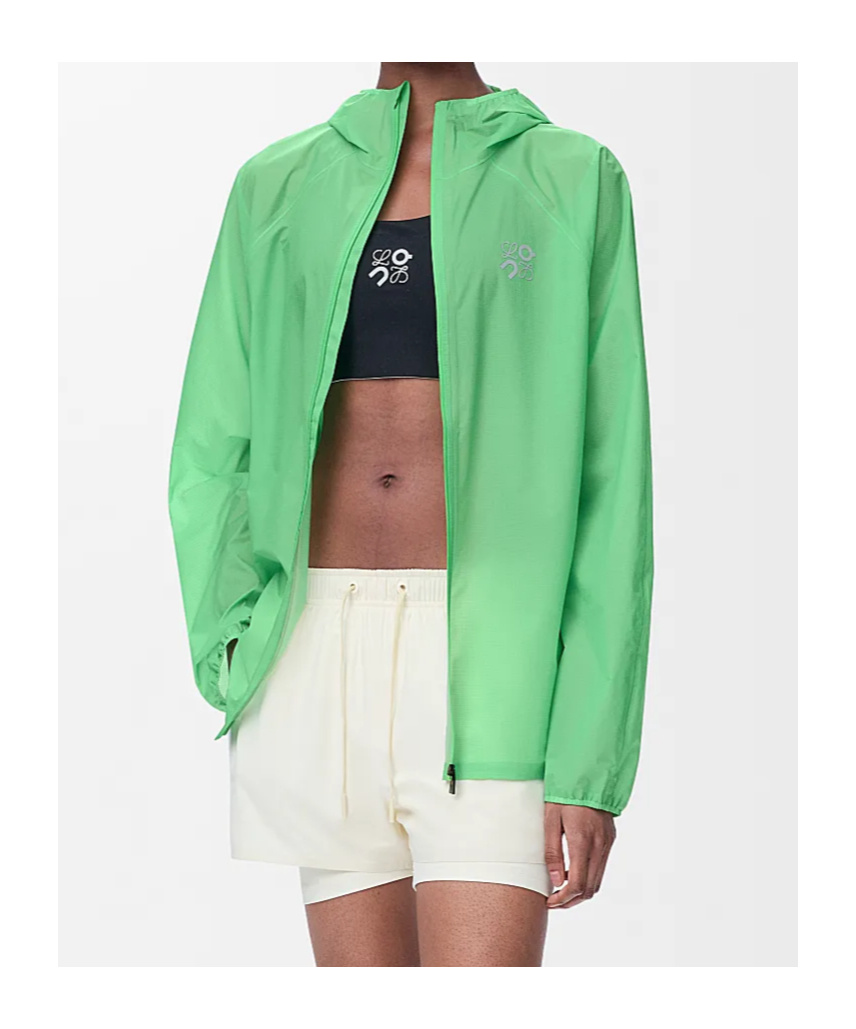 Loewe Ultra Jacket In Technical Shell In Green