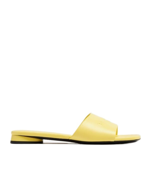 Balenciaga Open-toed Flat Sandals In Yellow