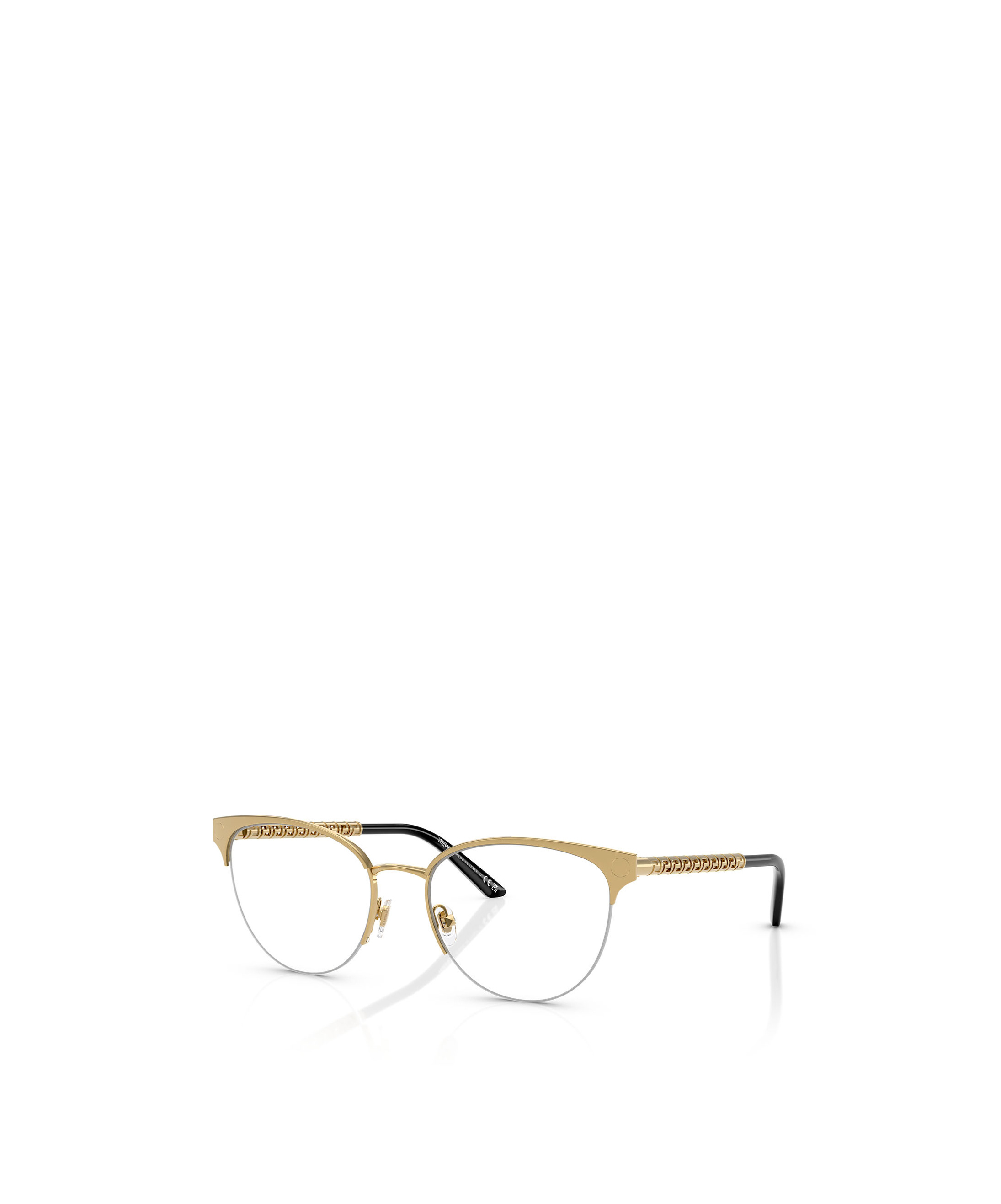Versace Demo Cat Eye Ladies Eyeglasses Ve1304 1002 52 In Nude