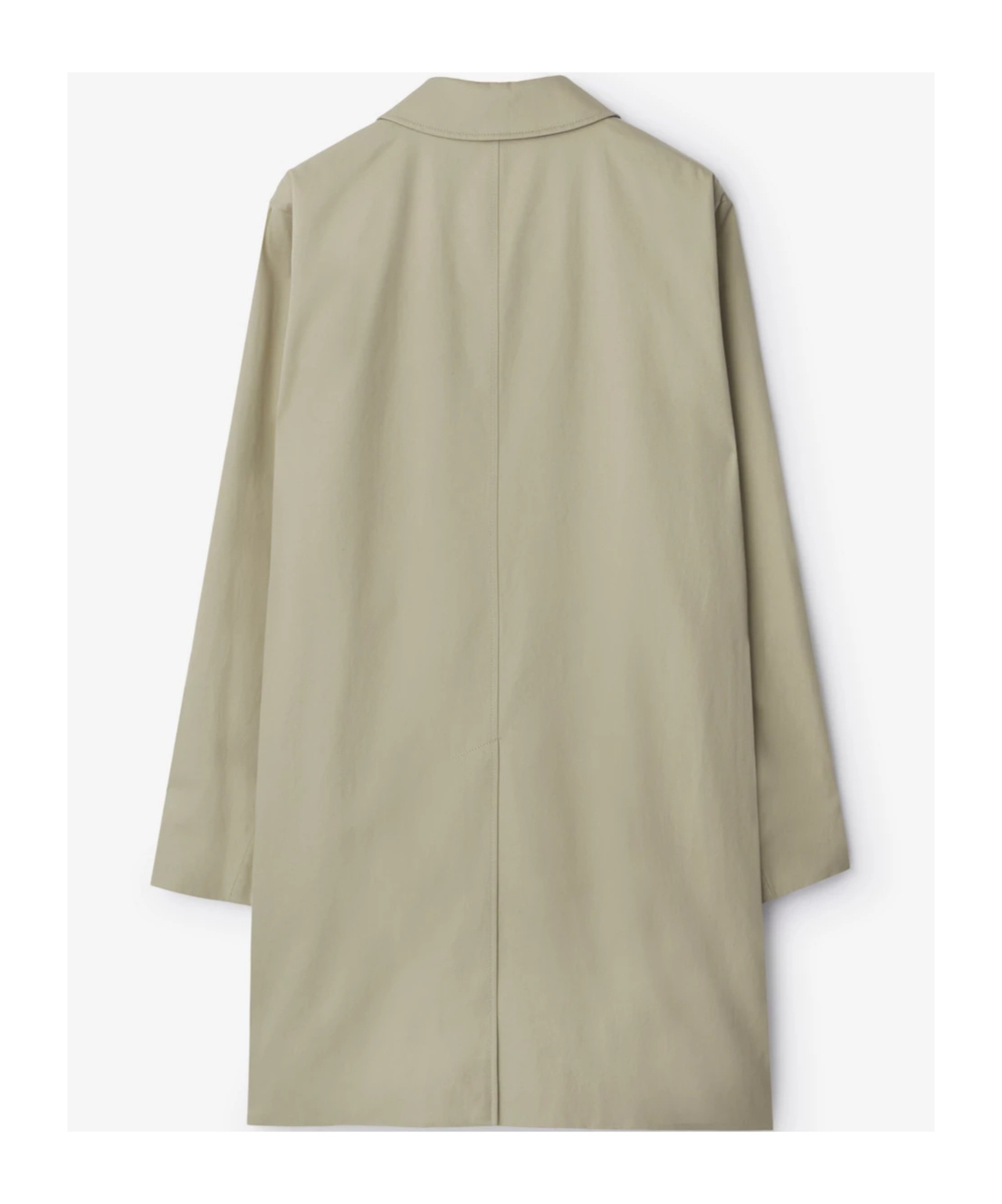 Burberry Garbardine Cotton Coat In Nude