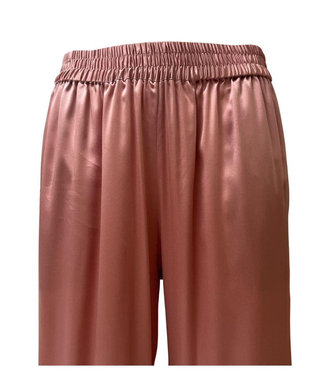 Gianluca Capannolo Wide Leg Satin Pants In Pink