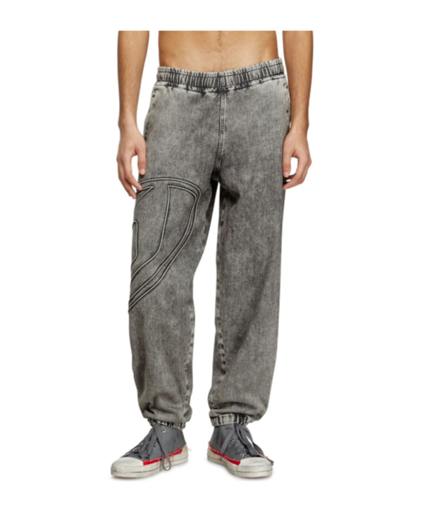 Diesel Slim D-pint Track Denim In Black/dark Grey