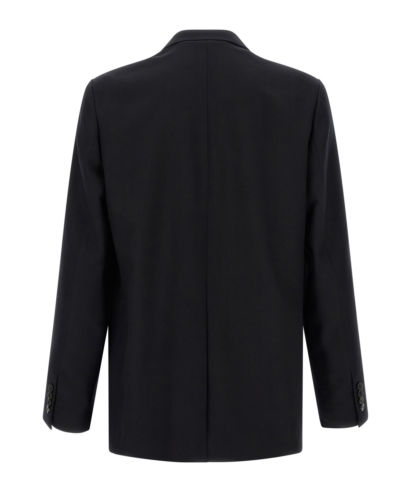 Dries Van Noten Double-breasted Blazer Notched Lapels In Black