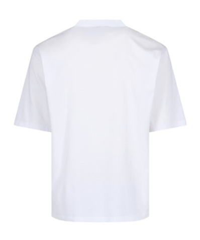 Dsquared2 Graphic Print Crew Neck Short Sleeve T-shirt In White