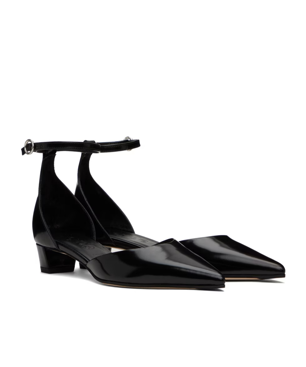 Aeyde Perrine Pointed High-heeled Sandals In Black