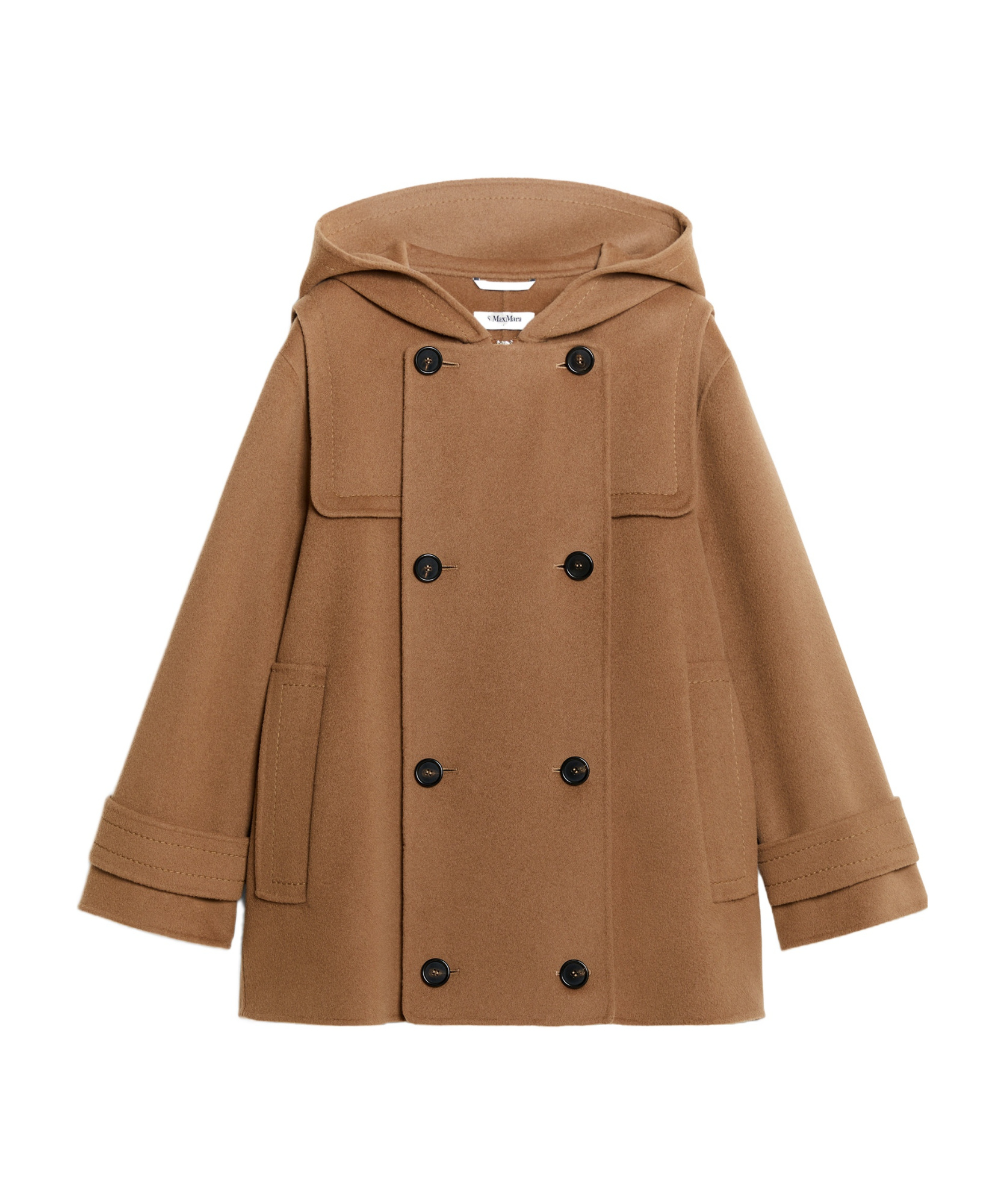 Max Mara Double-breasted Coat In Brown
