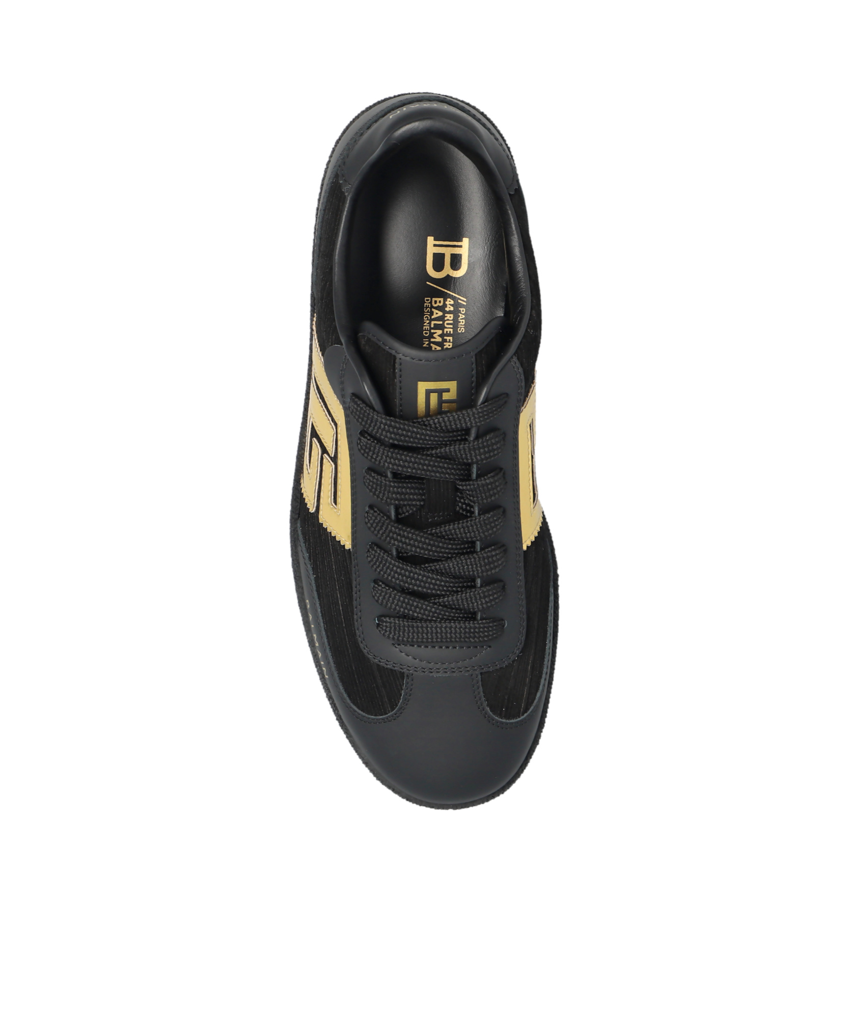 Balmain Swan Low-top Sneakers In Black
