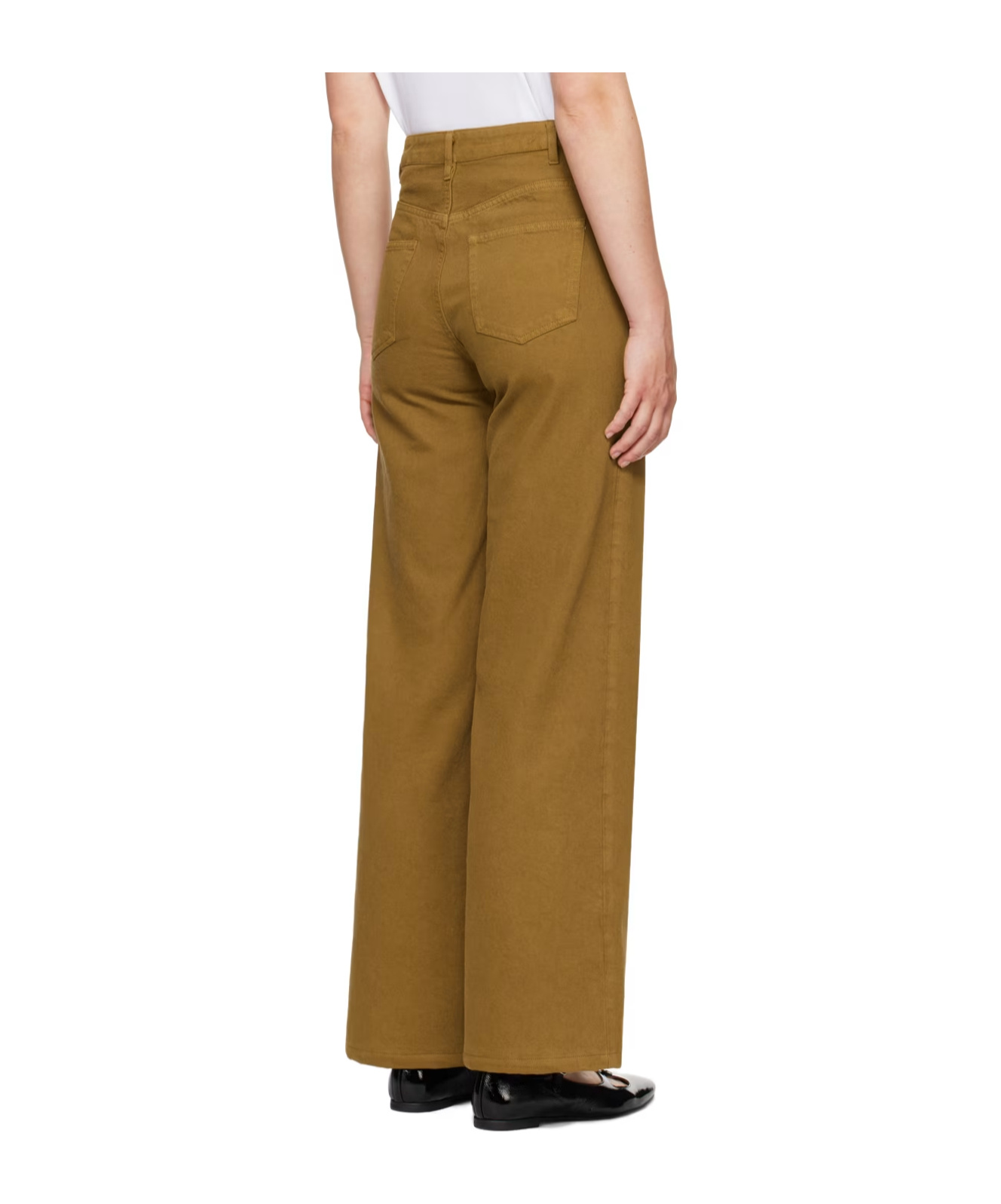 Apc Brown Elisabeth Jeans In Brown