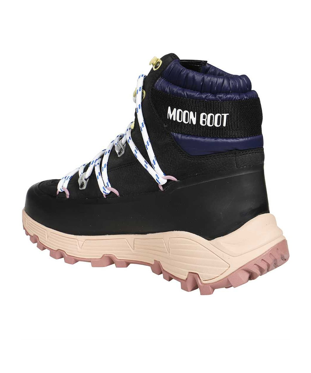 Moon Boot Lace-up Ankle Boots In Black