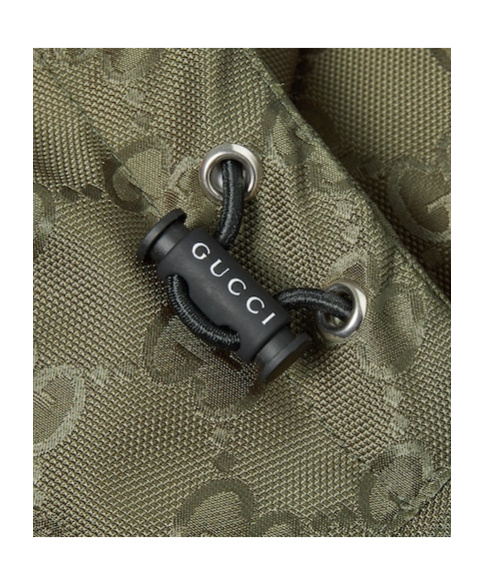 Gucci Gg Canvas Puffer Jacket In Green