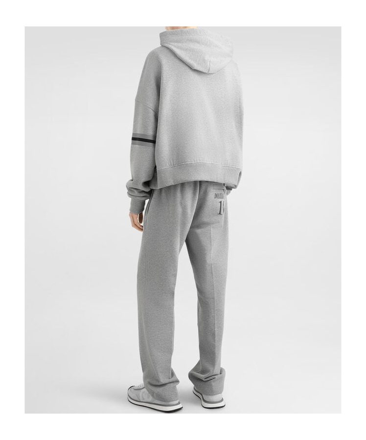 Dolce & Gabbana Logo-patch Track Pants In Gray
