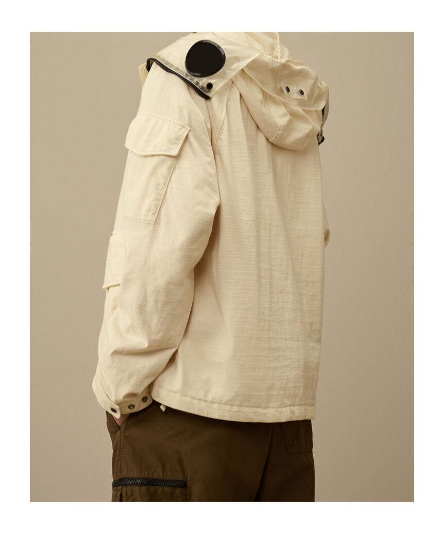 C.p. Company C.p.company Ivory Nylon Explorer Jacket In Neutral