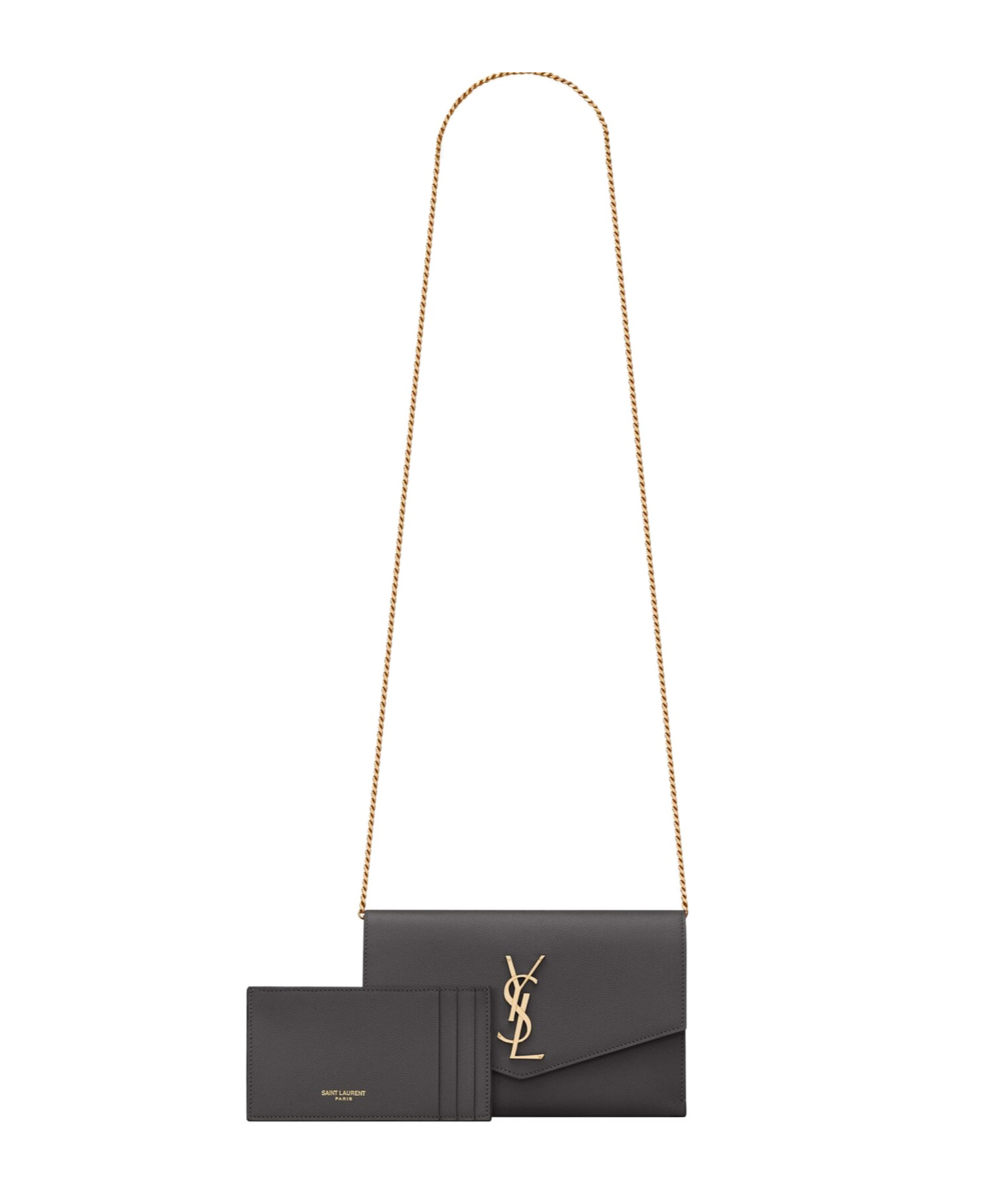 Saint Laurent Uptown Logo Crossbody Bag In Black
