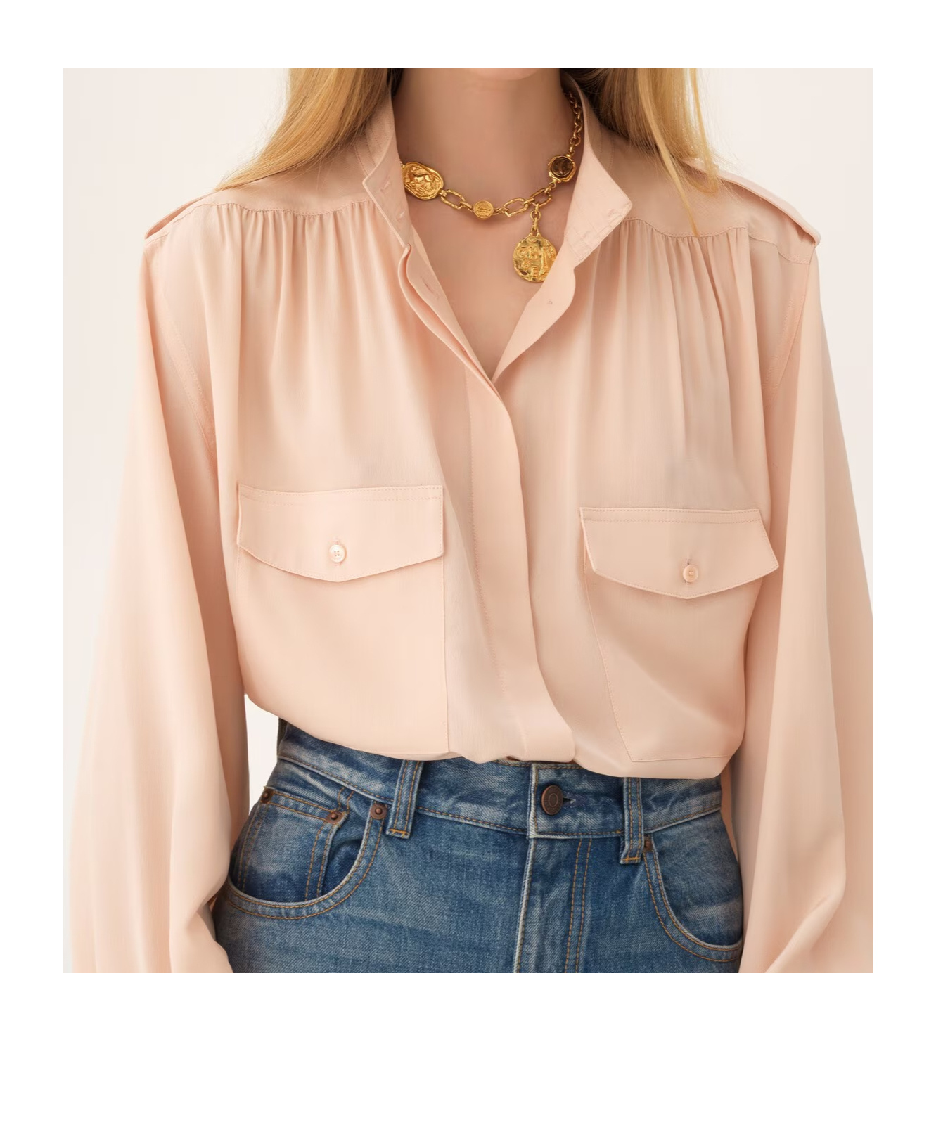 Chloé Medals Choker In Gold