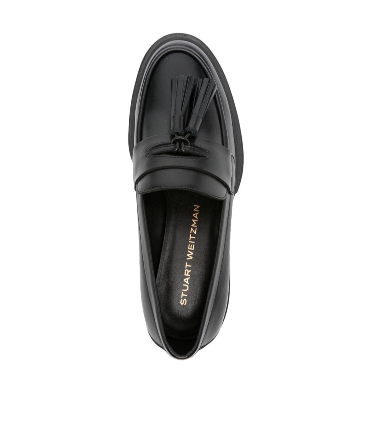 Stuart Weitzman Nolita Tassel-detail Loafers In Black