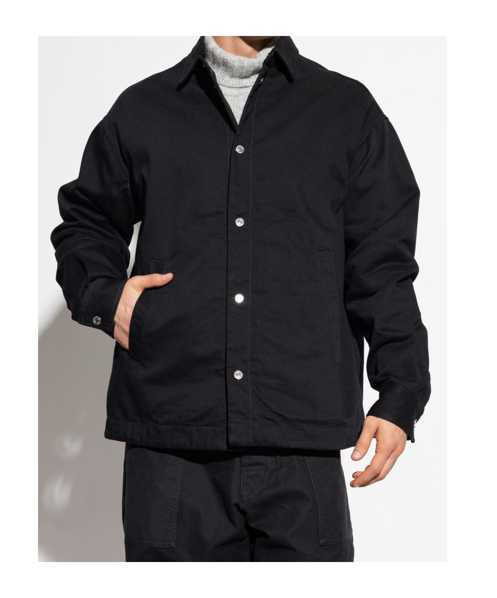 Dsquared2 Long Sleeve Denim Jacket In Black