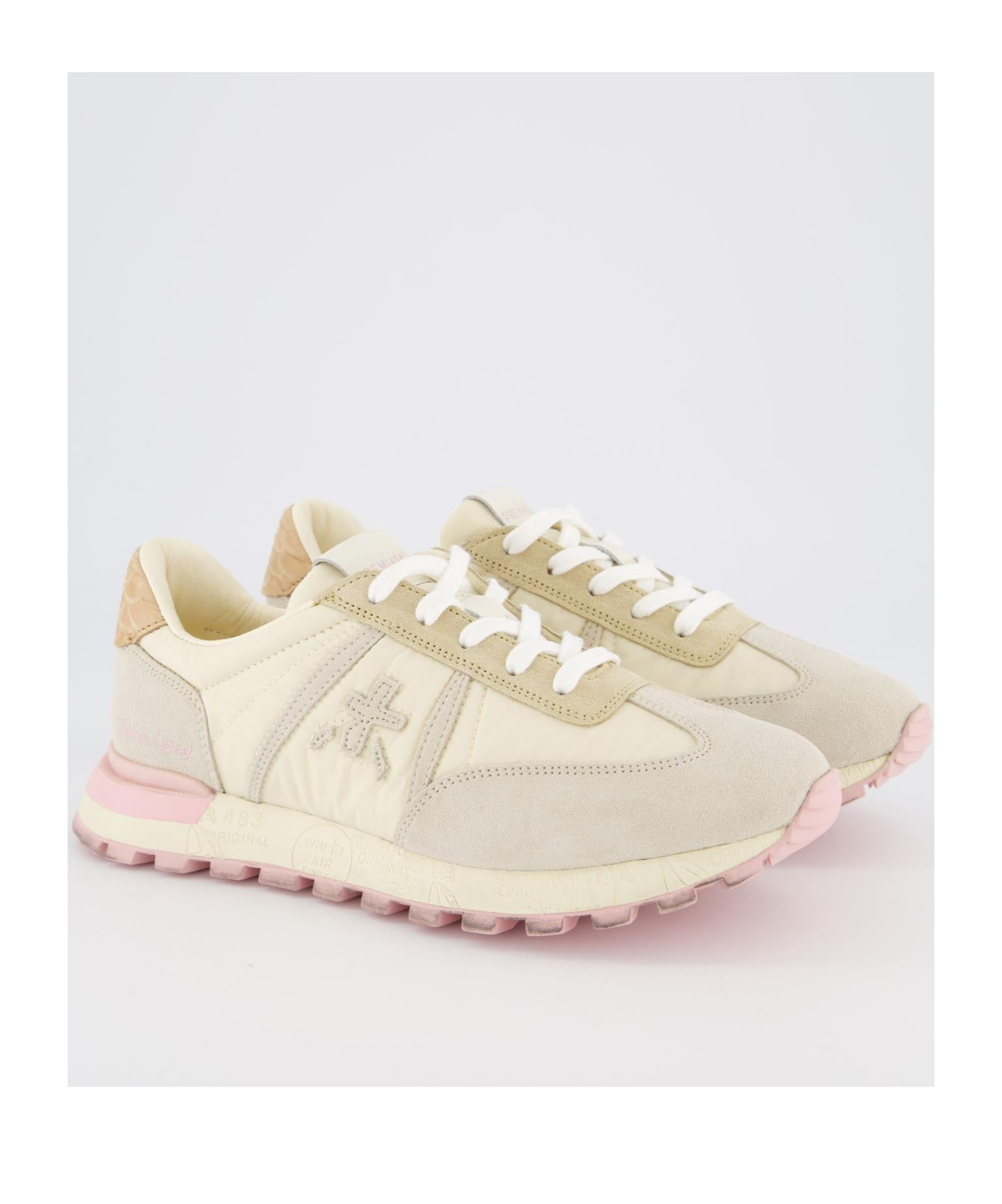 Premiata Lace Up Sneakers In Nude