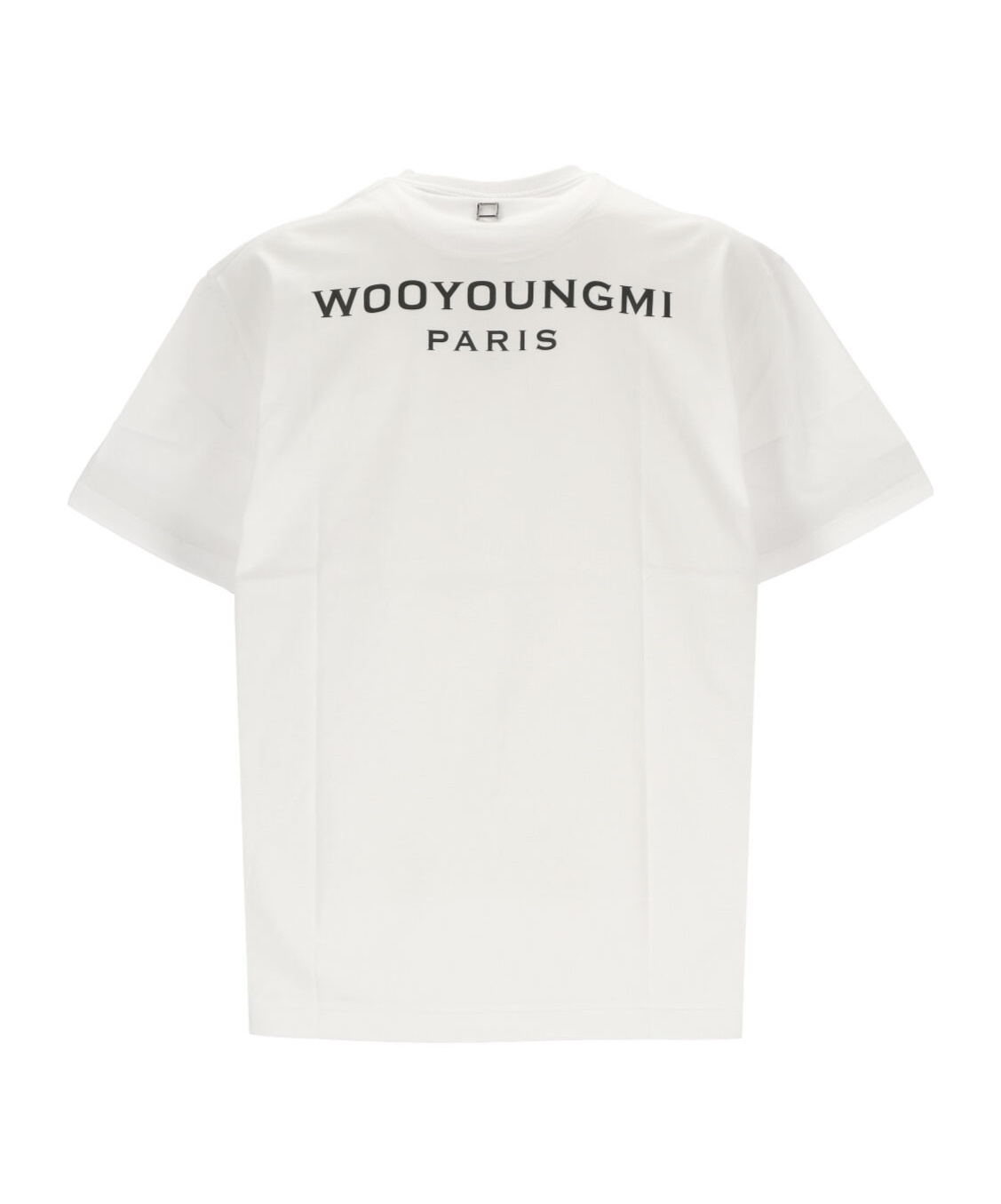 Shop Wooyoungmi Logo-embroidered Cotton T-shirt In White