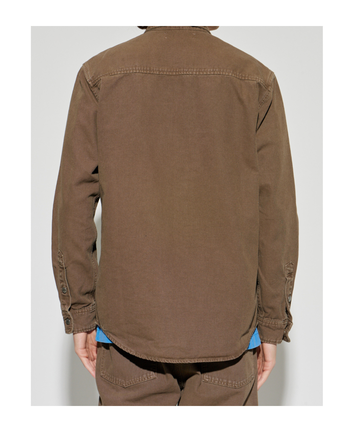 Samsoe & Samsoe Patch-pocket Shirt In Brown