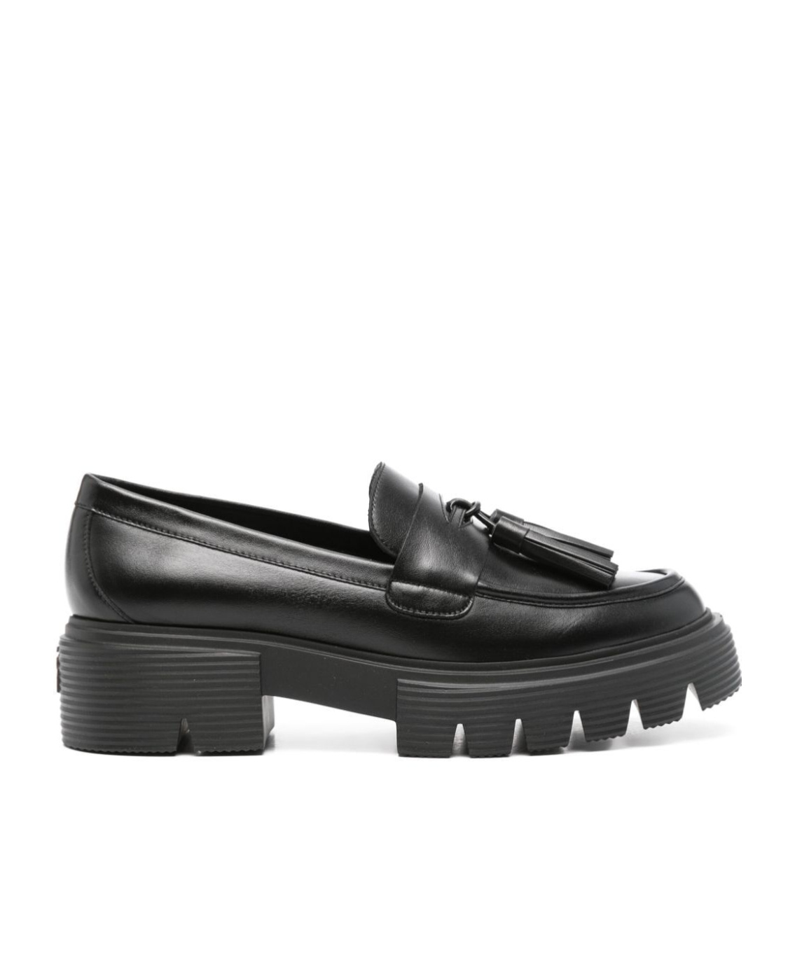 Stuart Weitzman Nolita Tassel-detail Loafers In Black