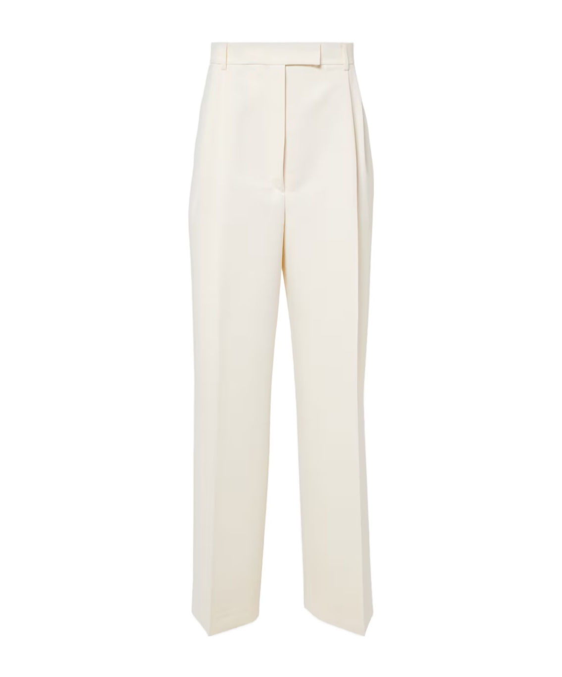 Rohe High-waisted Wide-leg Casual Pants In White