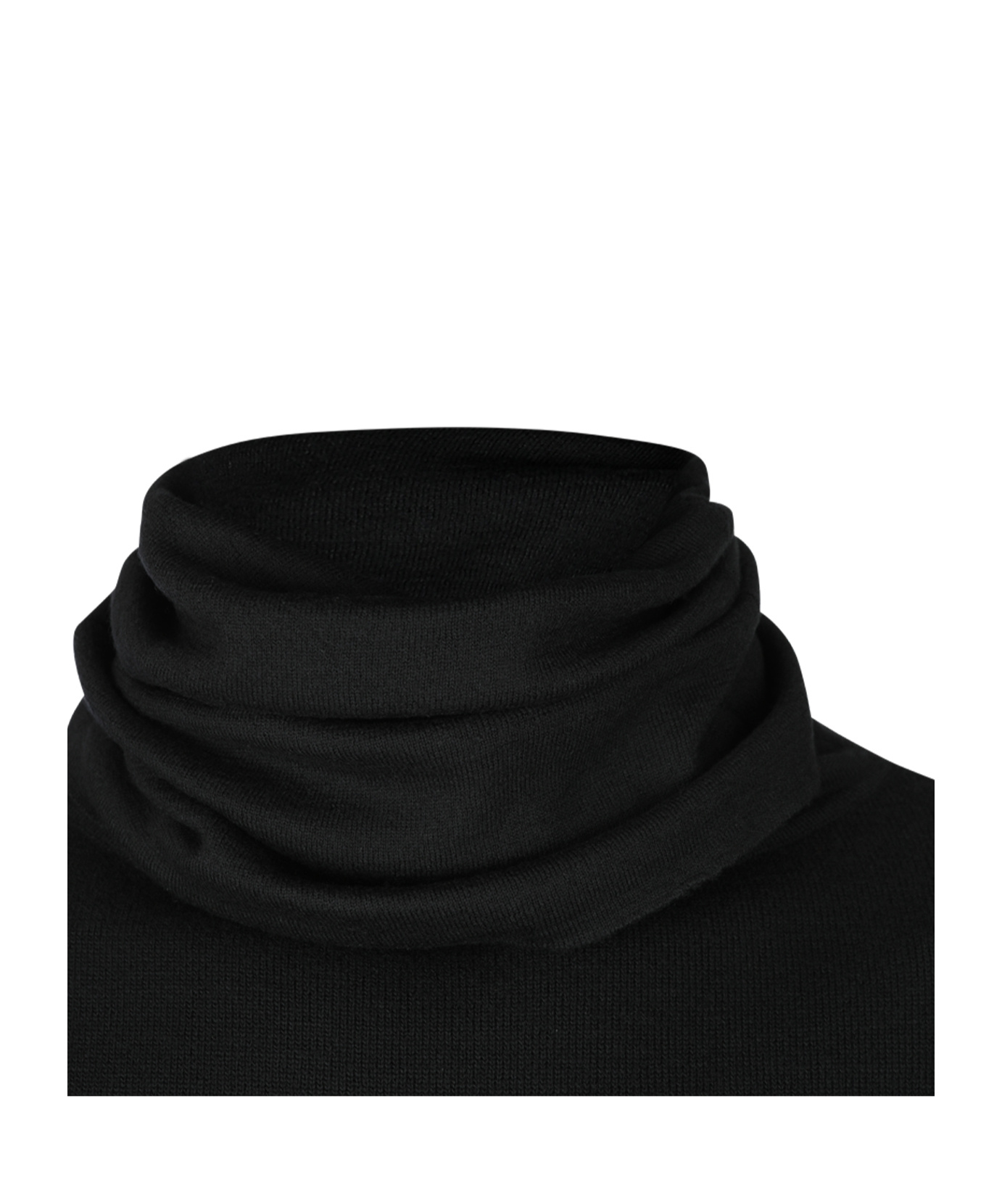 Saint Laurent Wool Turtleneck Sweater In Black