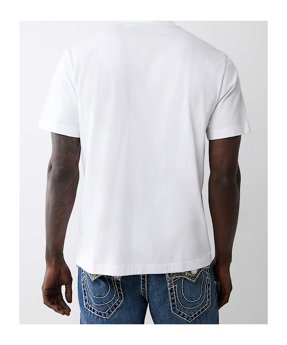 True Religion Gas Logo Graphic T-shirt In White