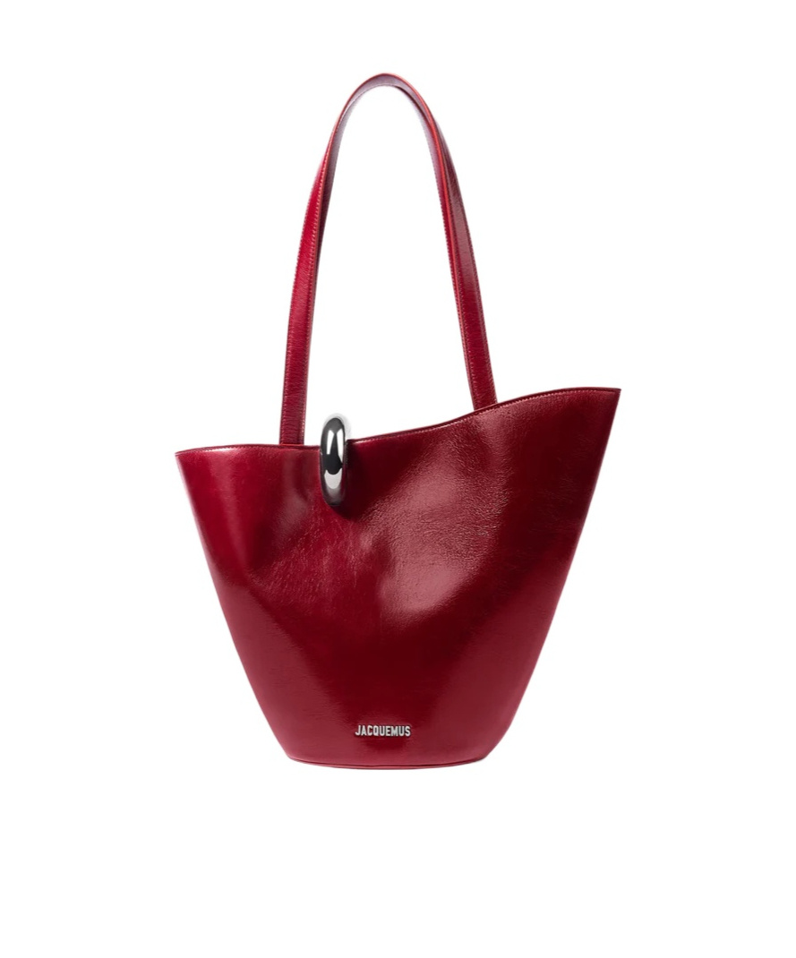 Jacquemus Le Bambola Moyen Shoulder Bag In Red