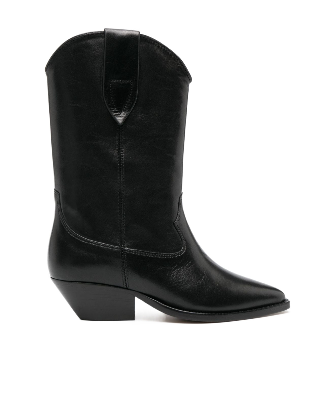 Isabel Marant Thick Heel Booties In Black