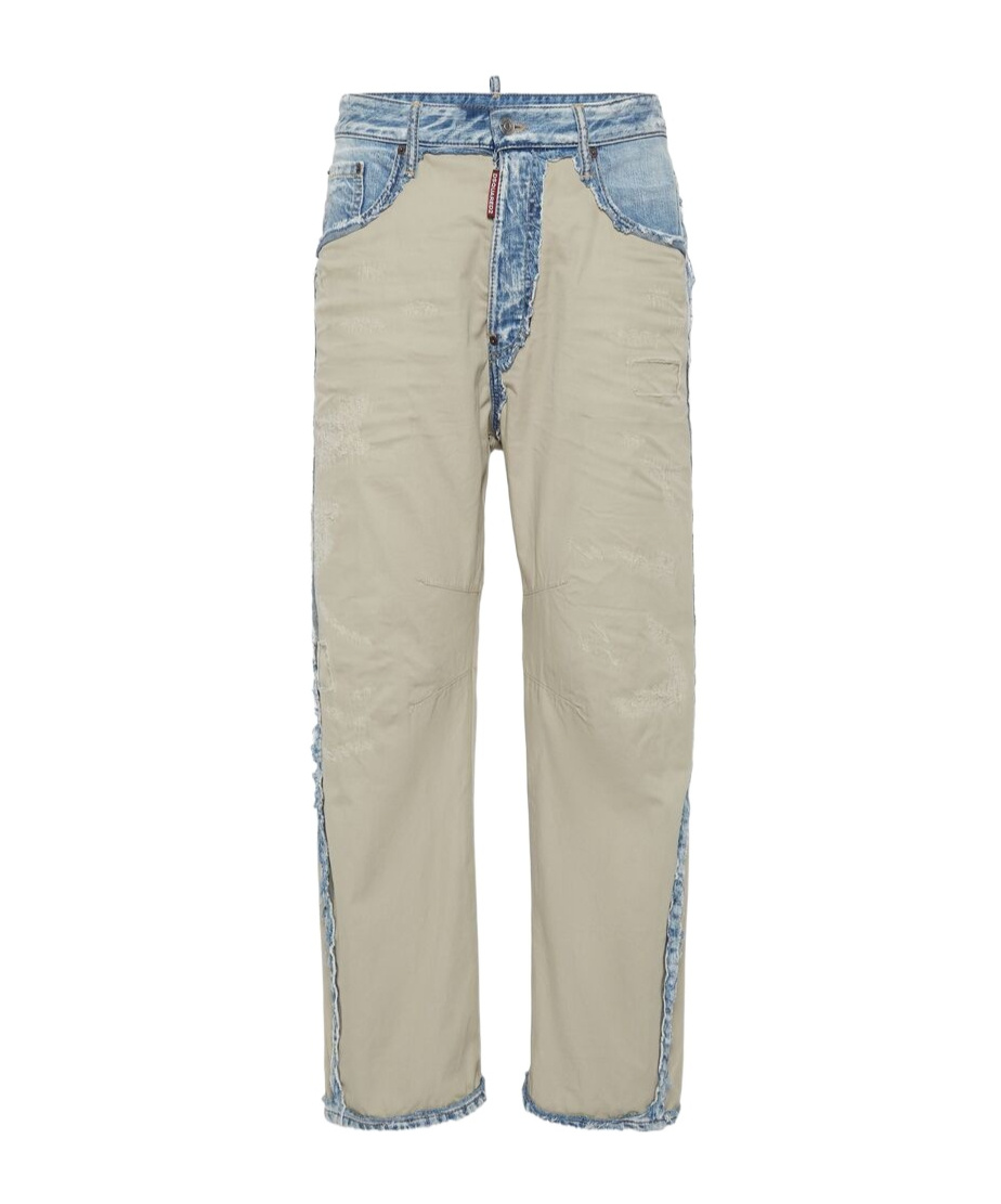 Shop Dsquared2 Inside Out-effect Jeans In Nude