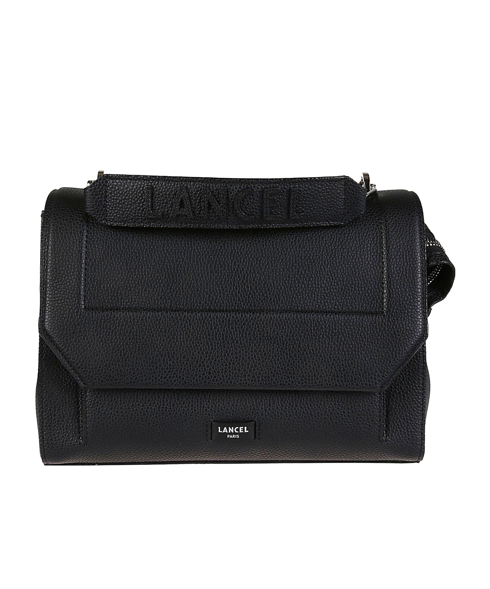 Lancel Flip Shoulder Bag In Black
