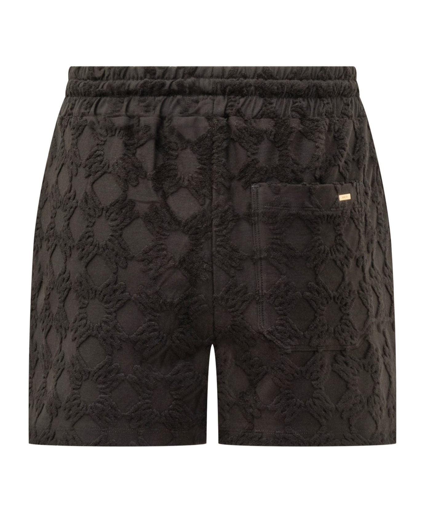 Amiri Drawstring Cotton-blend Shorts In Brown