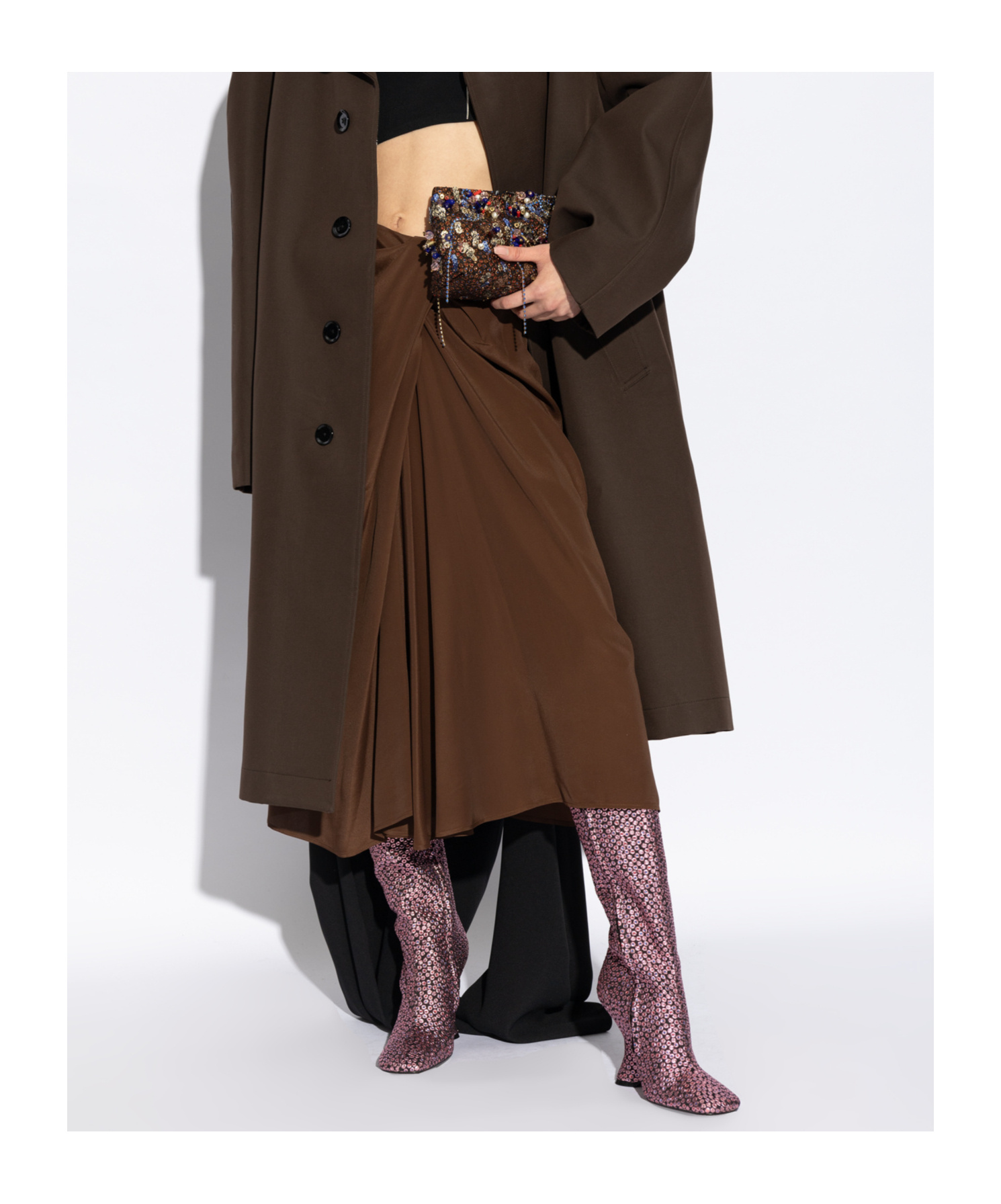 Dries Van Noten Square-toed Boots In Pink