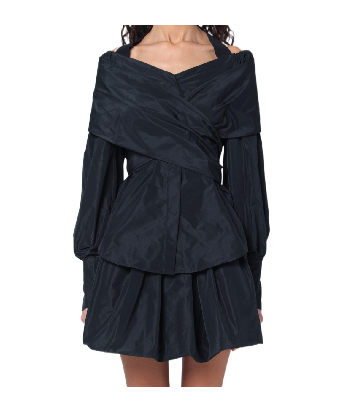 Shop Patou Wrap Blouse In Black